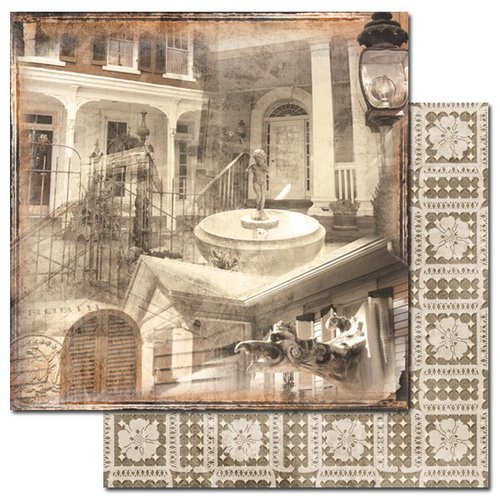 Ken Oliver - Hometown Collection - 12 x 12 Double Sided Paper - Country Manor