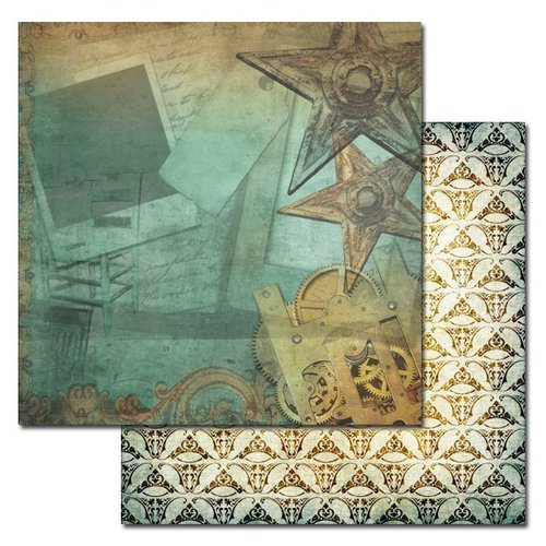 Ken Oliver - Studio Collection - 12 x 12 Double Sided Paper - Rusty Stars