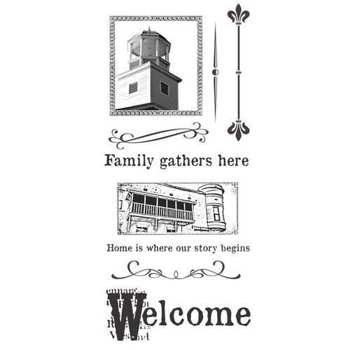 Ken Oliver - Hometown Collection - Clear Acrylic Stamps - Set 2