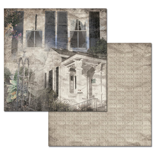 Ken Oliver - Hometown Cottage Collection - 12 x 12 Double Sided Paper - Garden Cottage