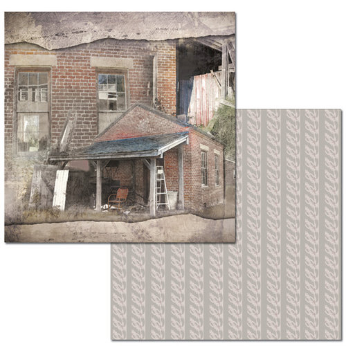 Ken Oliver - Hometown Cottage Collection - 12 x 12 Double Sided Paper - Potting Shed