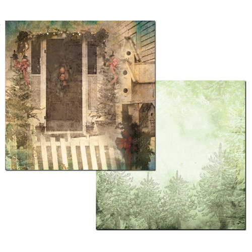 Ken Oliver - Hometown Christmas Collection - 12 x 12 Double Sided Paper - Home for Christmas