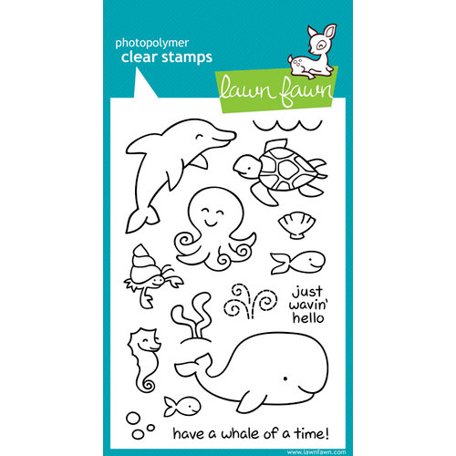 Lawn Fawn - Clear Acrylic Stamps - Critters in the Sea