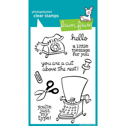 Lawn Fawn - Clear Acrylic Stamps - Just My Type