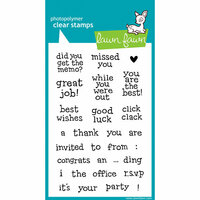 Lawn Fawn - Clear Acrylic Stamps - Just My Type, Too