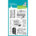 Lawn Fawn - Clear Acrylic Stamps - Hello Friend