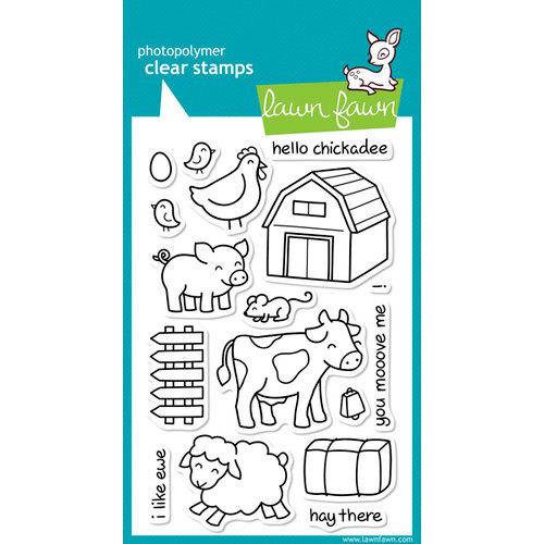 Lawn Fawn - Clear Photopolymer Stamps - Critters on the Farm