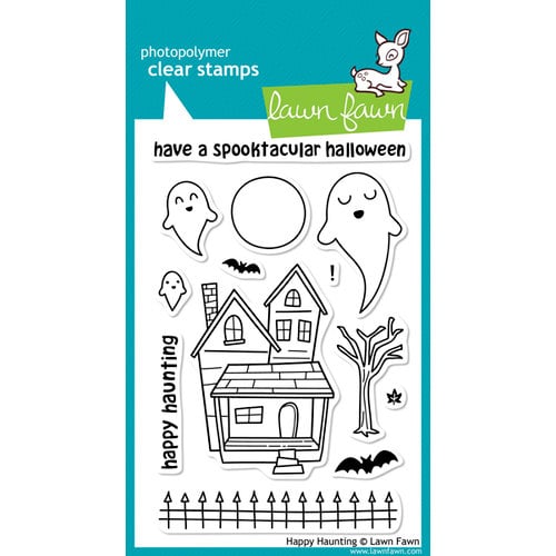 Lawn Fawn - Clear Acrylic Stamps - Halloween - Happy Haunting