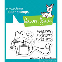 Lawn Fawn - Clear Acrylic Stamps - Winter Fox
