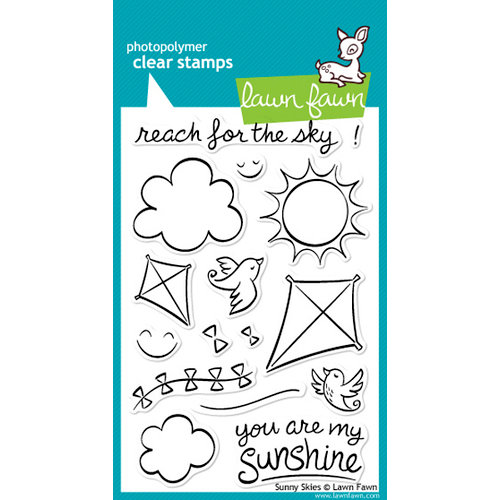Lawn Fawn - Clear Acrylic Stamps - Sunny Skies