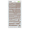 Lawn Fawn - Dewey Decimal Collection - Cardstock Stickers - Alphabet - Narrators - Acorn Brown