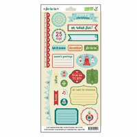 Lawn Fawn - Fa-La-La Collection - Christmas - Cardstock Stickers - Elements