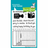 Lawn Fawn - Clear Acrylic Stamps - Check This Out