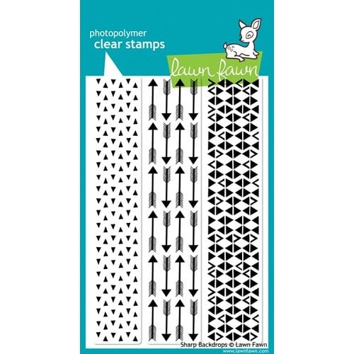 Lawn Fawn - Clear Acrylic Stamps - Sharp Backdrops