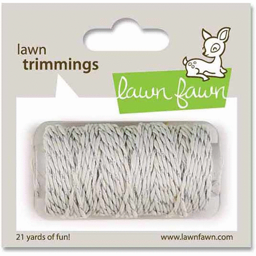 Lawn Fawn - Lawn Trimmings - Bakers Twine Spool - Silver Sparkle