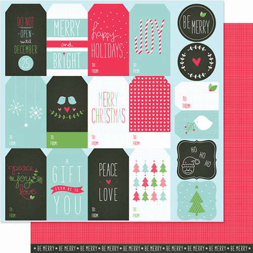 Lawn Fawn - Peace Joy Love Collection - Christmas - 12 x 12 Double Sided Paper - Kris