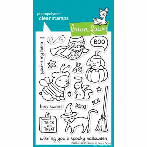 Lawn Fawn - Clear Acrylic Stamps - Critters in Costume