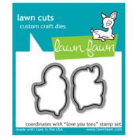 Lawn Fawn - Lawn Cuts - Dies - Love You Tons