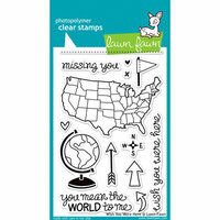 Lawn Fawn - Clear Acrylic Stamps - Wish You Were Here