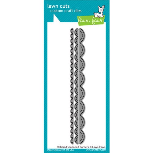 Lawn Fawn - Lawn Cuts - Dies - Stitched Scalloped Border