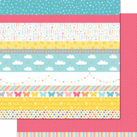Lawn Fawn - Hello Sunshine Collection - 12 x 12 Double Sided Paper - Claire