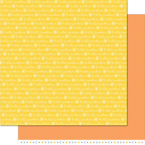 Lawn Fawn - Hello Sunshine Collection - 12 x 12 Double Sided Paper - Sonny