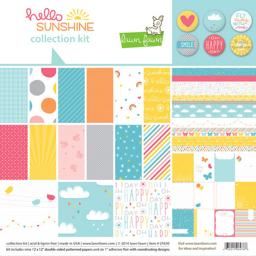 Lawn Fawn - Hello Sunshine Collection - 12 x 12 Collection Kit