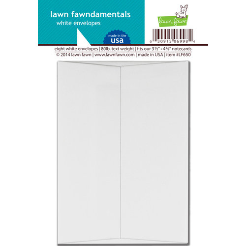 Lawn Fawn - Lawn Fawndamentals - Envelopes - White