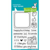 Lawn Fawn - Clear Acrylic Stamps - Hashtag Awesome