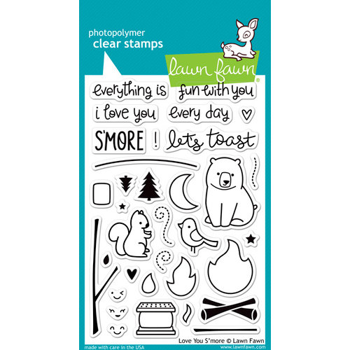 Lawn Fawn - Clear Photopolymer Stamps - Love You S'more