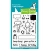 Lawn Fawn - Clear Acrylic Stamps - Beep Boop Birthday