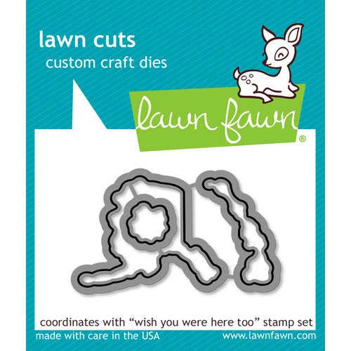 Lawn Fawn - Lawn Cuts - Dies - Wish You Were Here, Too