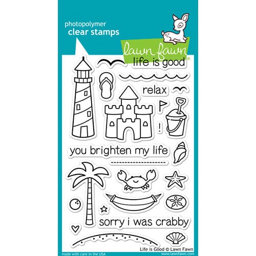 Lawn Fawn - Clear Photopolymer Stamps - Life is Good