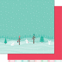 Lawn Fawn - Snow Day Collection - Christmas - 12 x 12 Double Sided Paper - Snow Boots