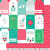 Lawn Fawn - Snow Day Collection - Christmas - 12 x 12 Double Sided Paper - Beanie