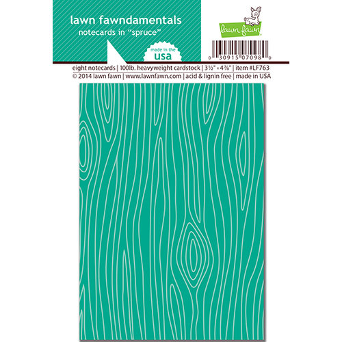Lawn Fawn - Woodgrain Notecards - Spruce Woodgrain