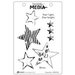 Ranger Ink - Dina Wakley Media - Unmounted Rubber Stamps - Grungy Stars