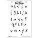 Ranger Ink - Dina Wakley Media - Unmounted Rubber Stamps - Scribbly Alphabet