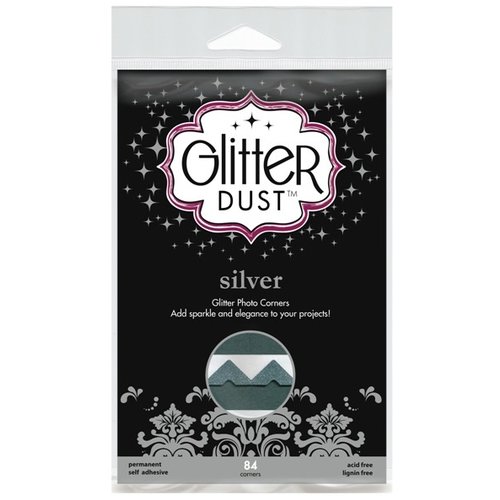 Therm O Web - Glitter Dust - Photo Corners - Silver - 84 Corners