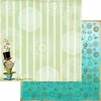 Marion Smith Designs - Mad Tea Party Collection - 12 x 12 Double Sided Paper - Tea Party