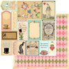 Marion Smith Designs - Mad Tea Party Collection - 12 x 12 Double Sided Paper - Cut and Create Small Ephemera