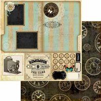 Marion Smith Designs - Nirvana Collection - 12 x 12 Double Sided Paper - Family Record