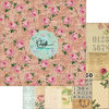 Marion Smith Designs - Garment District Collection - 12 x 12 Double Sided Paper - Blush
