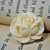 Marion Smith Designs - Junque and Gems Collection - Resin Cabbage Rose - White
