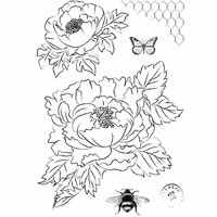 Marion Smith Designs - Clear Acrylic Stamps - Garden Rose
