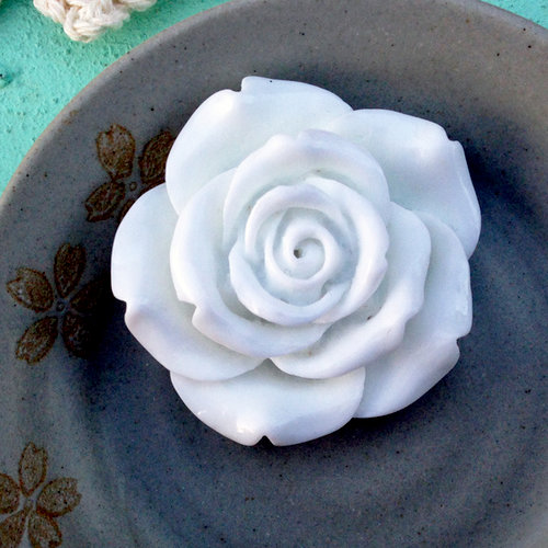 Marion Smith Designs - Resin Rose - Large - White