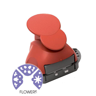 Marvy Uchida - Clever Lever Craft Punch - Tri-Corner - 3 in 1 - Flowers