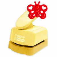 Marvy Uchida - Clever Lever Craft Punch - Silhouette and Embossing - Heart Butterfly - 1.5 Inch