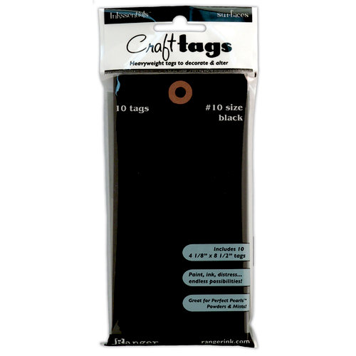 Ranger Ink - Inkssentials - Craft Tags - Size Number 10 - Black