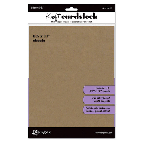 Ranger Ink - Inkssentials - 8.5 x 11 Cardstock Pack - Kraft